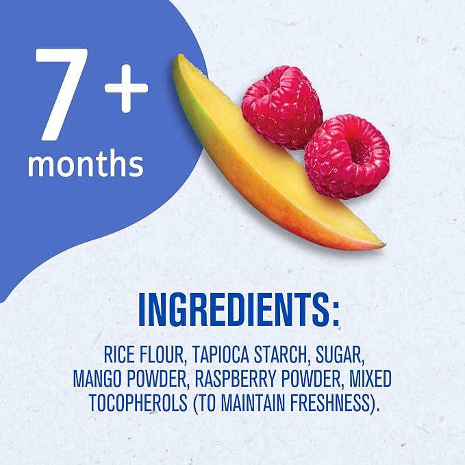 Gerber Snacks for Baby Teethers, Gentle Teething Wafers, Mango Raspberry - Image 8