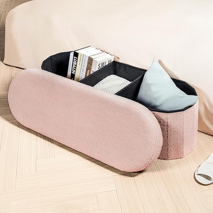 B FSOBEIIALEO Ottoman with Storage - Image 2