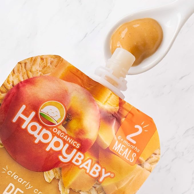 Happy Baby Organics Stage 2 Baby Food Pouches, Gluten Free, Vegan & Healthy - Image 5