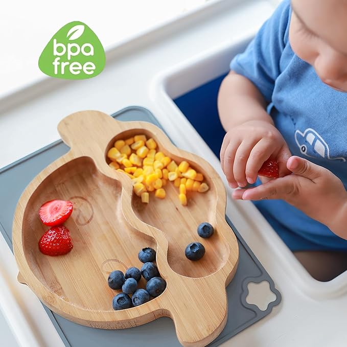 Silicone Placemat for Kid Stain-Proof Non-Slip Toddle， Reusable Portable，Heat - Image 7