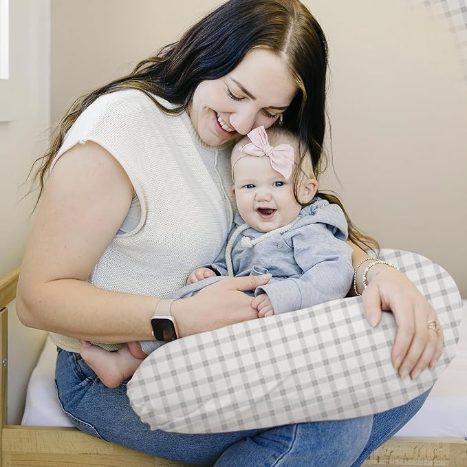 Konssy 2 Pack Nursing Pillow Covers, Stretchy and Soft Nursing Cover - Image 2