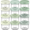 KeaBabies 12pk 4oz Glass Baby Food Containers by KeaBabies