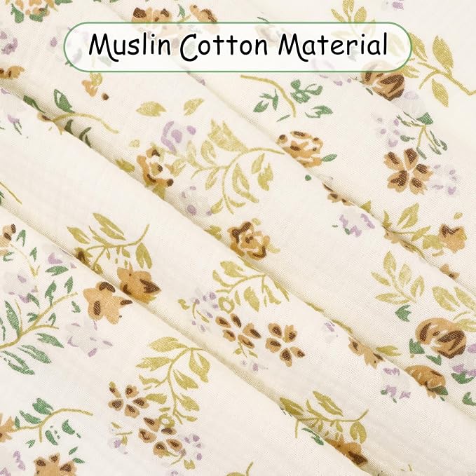 Muslin Nursing Cover for Baby Breastfeeding, Breathable 100% Cotton Privacy - Image 2