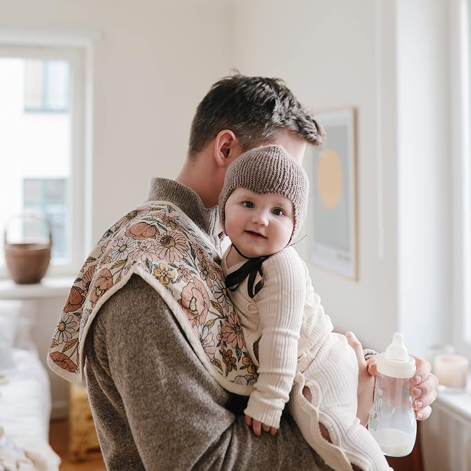 mushie Muslin Baby Burp Cloths | 100% Organic Cotton - Image 3