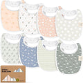 8-Pack Organic Baby Bibs for Boys, Girls by KeaBabies