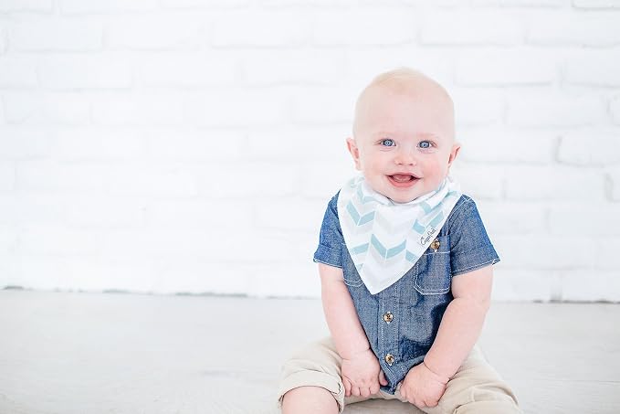 Copper Pearl 4 Pack Soft Cotton Baby Bibs - Image 2