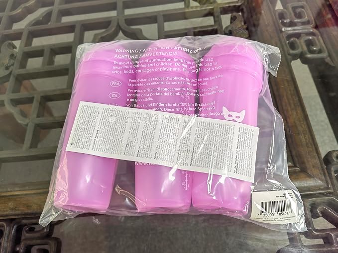 Herobility Double Anti-Colic Baby Bottles – 12 fl oz/340ml – 3-Pack – Purple - Image 7