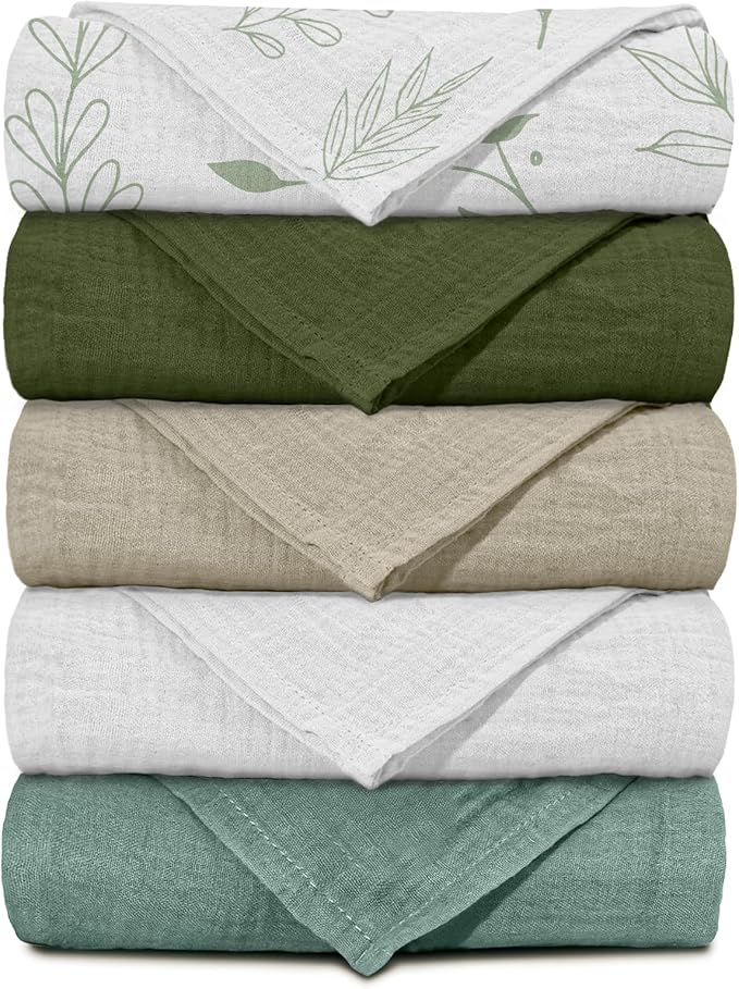 Muslin Receiving Blankets, Neutral Blanket Swaddling by LYRICHOMBABY