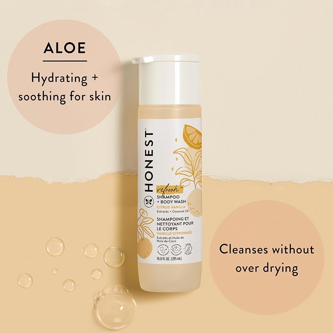 The Honest Company 2-in-1 Cleansing Shampoo and Body Wash and Face and Body - Image 2