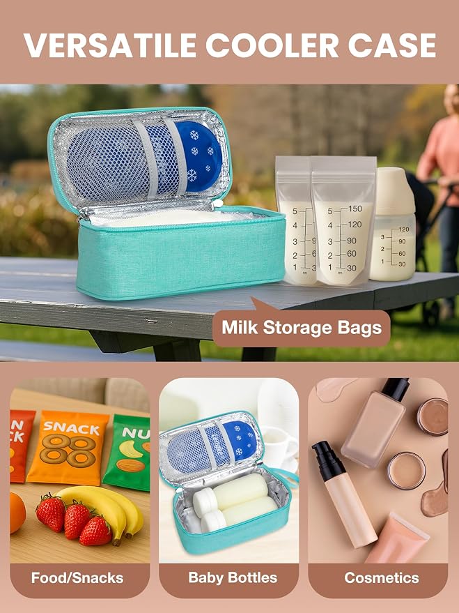 Breast Milk Cooler Travel Bag, Real-Time Temperature Display, Holds 4-6 - Image 6