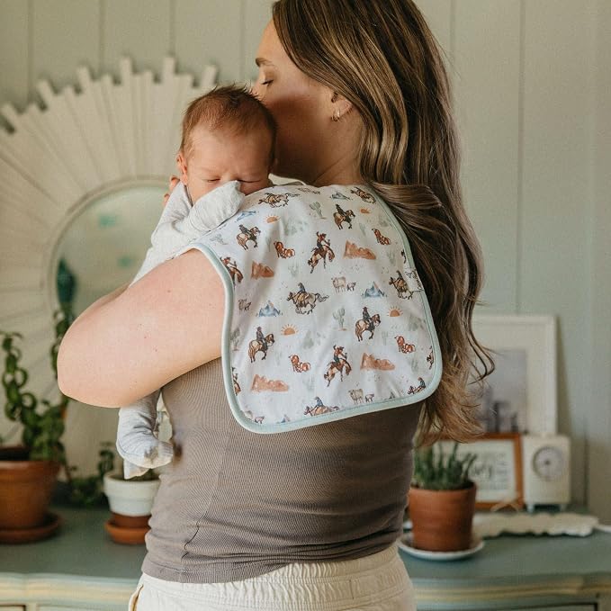 Copper Pearl Baby Burp Cloth Large 21''x10'' Size Premium Absorbent Triple - Image 2