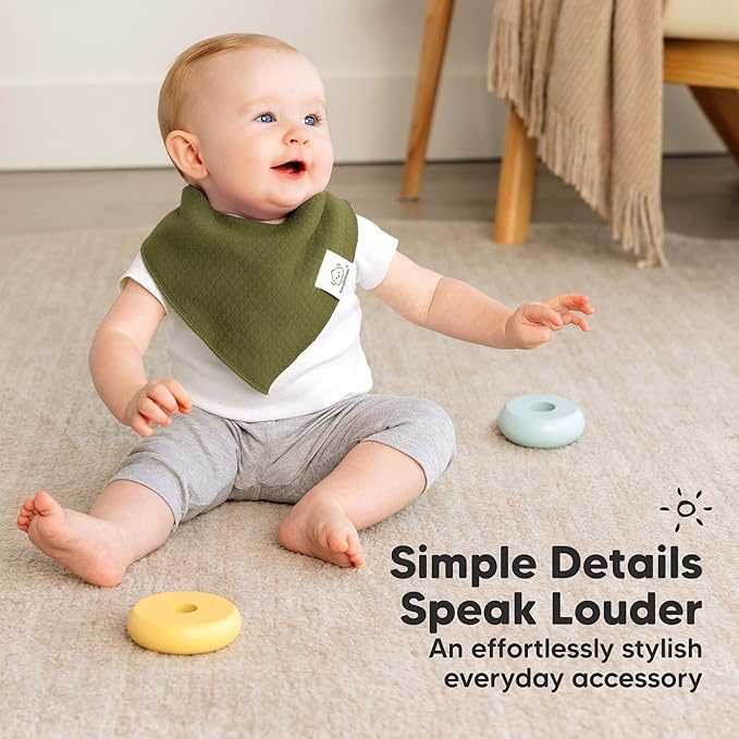 KeaBabies 8-Pack Bandana Bibs for Baby Girls, Boys - Image 6