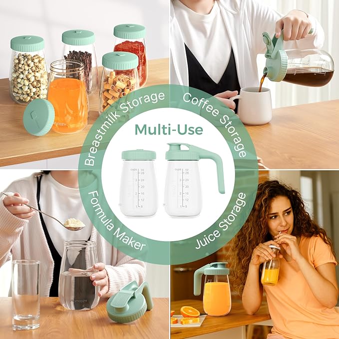 Momcozy Glass Breast Milk Pitcher, Milk Storage Container - Image 5