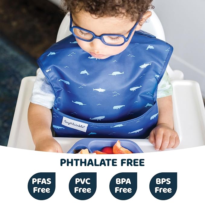 Tiny Twinkle Mess Proof Baby Bibs - Image 2