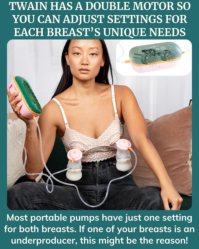 Portable Breast Pump with Dual Motor & Silicone Flanges - Image 2