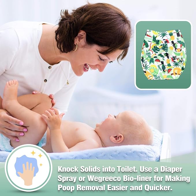 wegreeco Cloth Diapers 6 Pack - Image 5