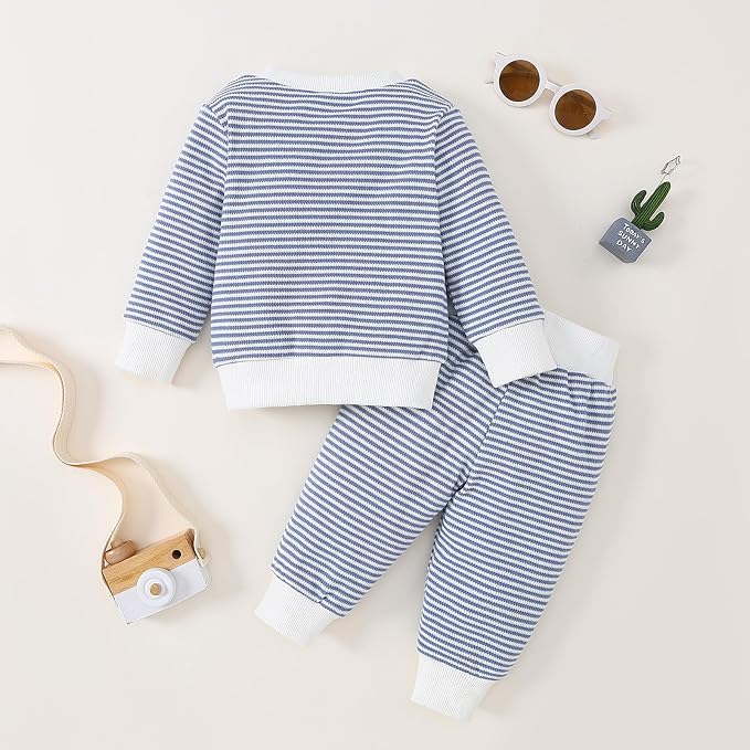 Toddler Baby Boy Fall Winter Clothes Crewneck Long Sleeve Sweatshirt Pullover - Image 3