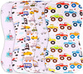 5-Pack Organic Cotton Burp Cloths – Large, Ultra-Soft 3-Layer Towels by KiddyStar%C2%AE