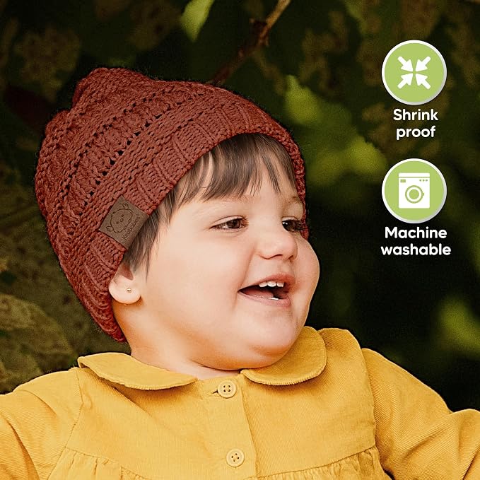 3-Pack Baby Beanies for Boys, Girls - Image 6