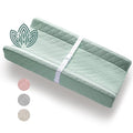 Organic Cotton Contoured Baby Changing Pad w/Waterproof Foam Mattress, Includes by Modera