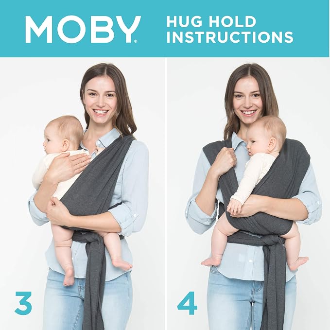 Moby Baby Wrap Carrier Classic for Newborns to Toddlers, Infant Sling Carrier - Image 7