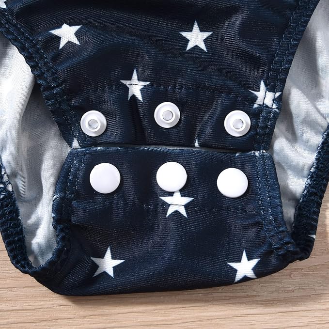 Toddler Girl Baby Ruffles Mermaid Fish Scale Swimsuit One Piece Swimwear - Image 6