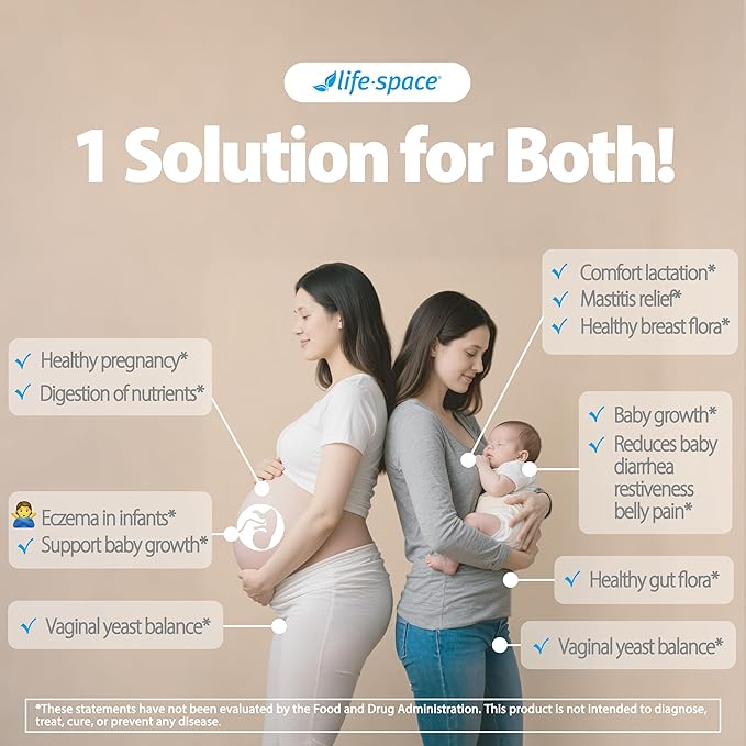 Life-Space Probiotic for Pregnancy & Breastfeeding, 3 in 1 Probiotic for Women - Image 2