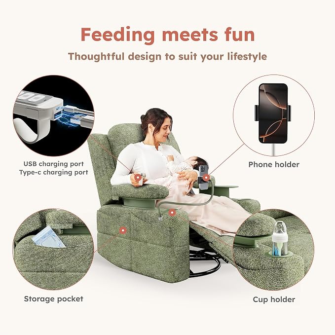 MAMAZING Oversized Rocking Chair Nursery - Image 8