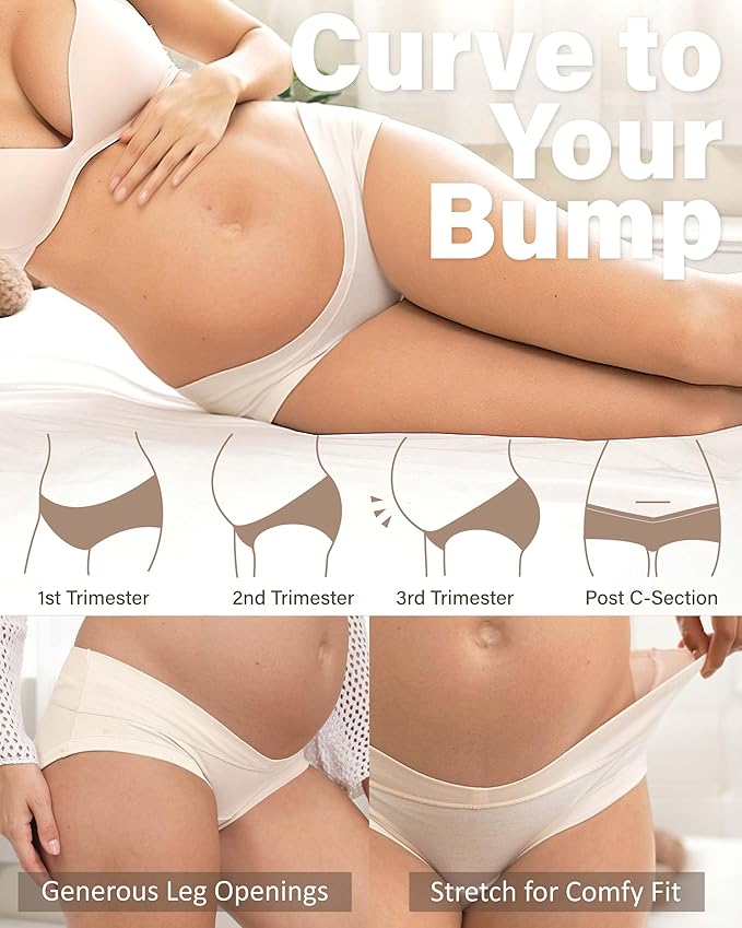 Intimate Portal Maternity Underwear Cotton Pregnancy Postpartum Panties Under - Image 3