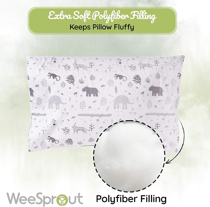 WeeSprout Mini Toddler Pillow for Kids Sleeping - Image 4