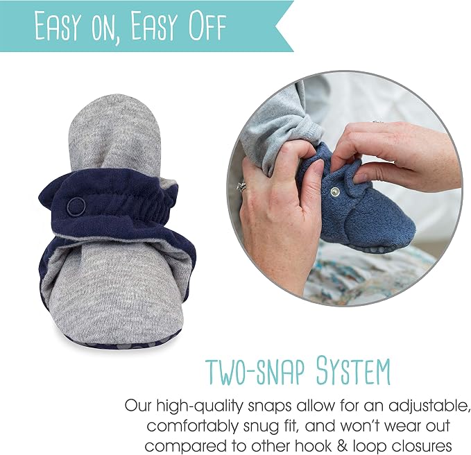 Zutano Organic Baby Booties Newborn Infant, Lost Baby Socks Solution, 18-24 - Image 8