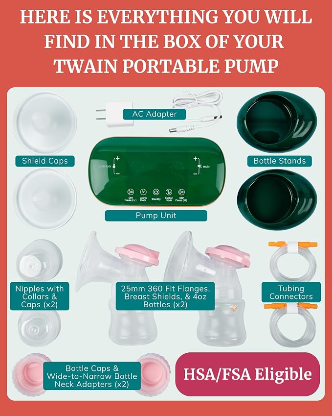 Portable Breast Pump with Dual Motor & Silicone Flanges - Image 7