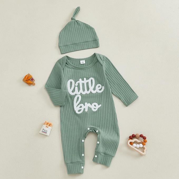 Fernvia Newborn Baby Boy Clothes Letters Print Bodysuit 3 6 9 12 18 Months Long - Image 6