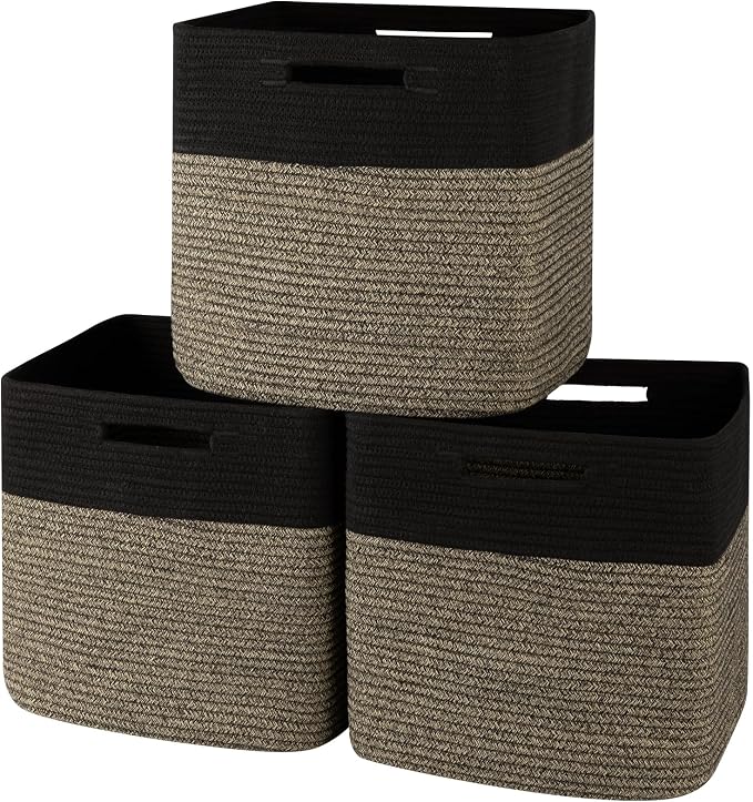 OIAHOMY 13 Kallax Inch Cube Storage Bins, Kallax Insert Storage Baskets by MasterofSpaceOptimization