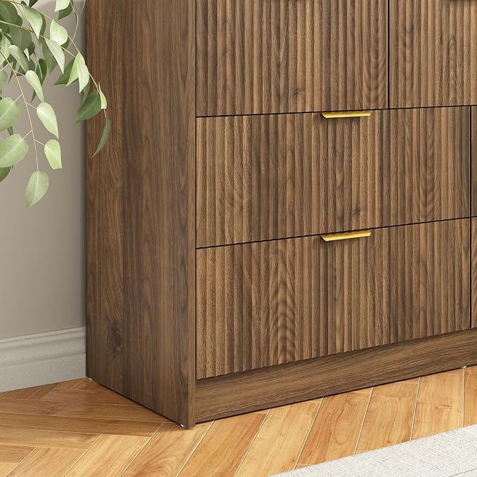 7 Drawers Dresser for Bedroom，55" Wide Fluted Dresser - Image 8
