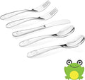 Kids Stainless Steel Utensil Set | Premium #304 | Adorable Frog Design | by Kiddobloomchildrensproductstoinspirehope
