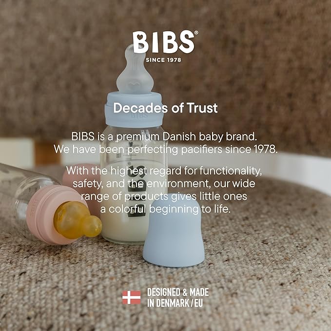 BIBS Baby Bottle 5 oz / 150 ml Natural Rubber Latex Nipple - Image 7