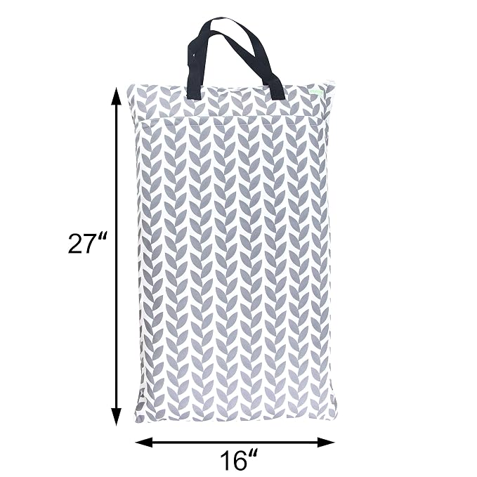 wegreeco Reusable Hanging Wet Dry Cloth Diaper Bag - Image 2