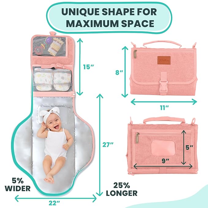 Portable Changing Pad for Baby – Soft, Comfortable Portable Diaper Changing Pad - Image 3