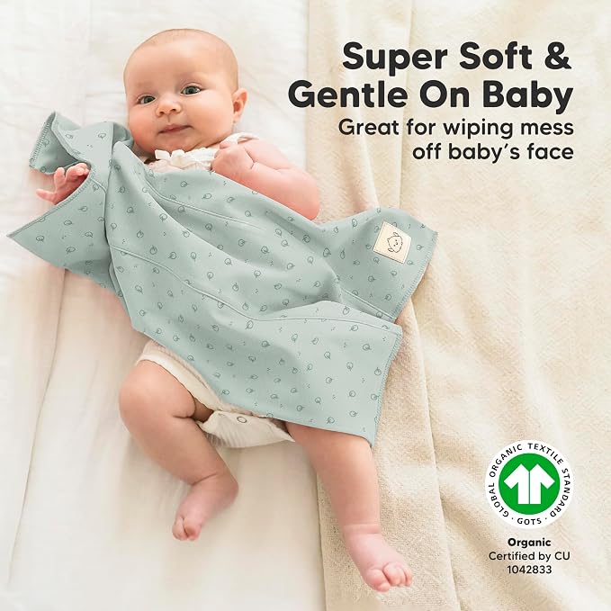 Organic Burp Cloths Baby Boy, Girl - Image 4