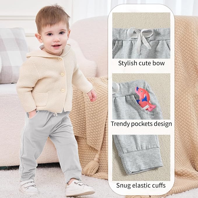 DREAM BUS Pack of 3 Toddler Jogger Pants - Image 4