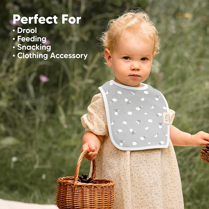 KeaBabies 8-Pack Organic Baby Bibs - Image 8