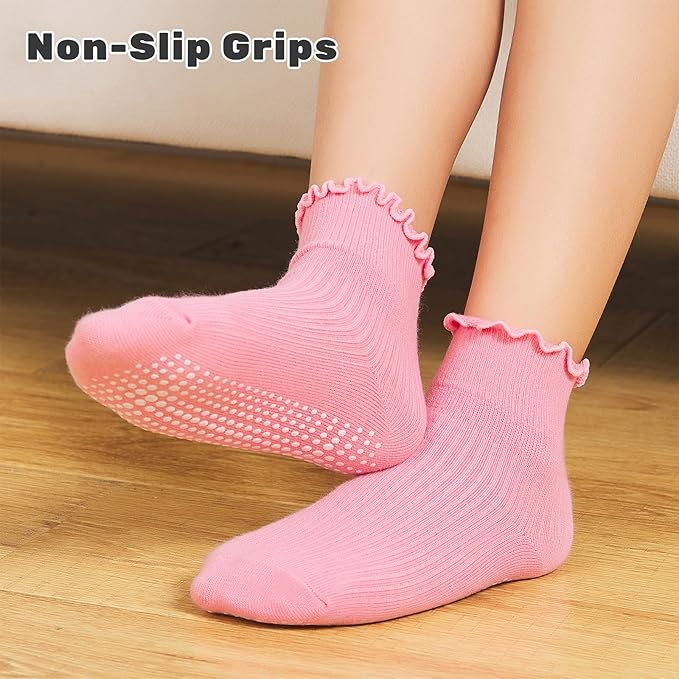 6 Pairs Toddler Ruffle Socks for Girls - Image 2