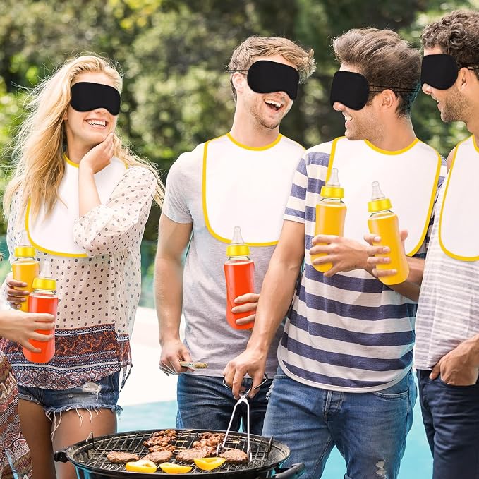 Leinuosen 24 Pcs Baby Shower Blindfold Feeding Game Set Include 6 Plastic Chug - Image 7