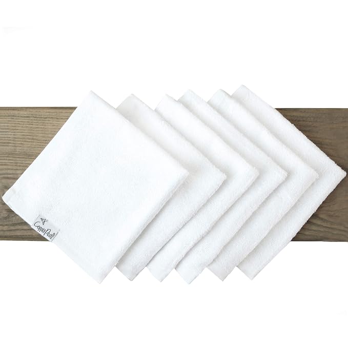 Copper Pearl 6 Ultra Soft Baby Bath Washcloths Premium Large Soft Dove 11" x - Image 8