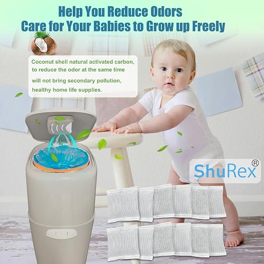 12 Pack Diaper Pail Carbon Filters - Image 6