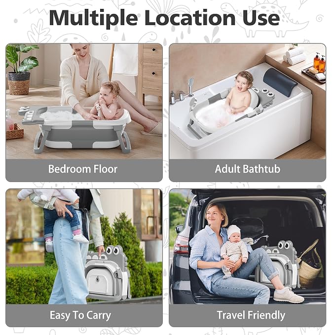 TPN Collapsible Baby Bathtub, Baby Bath Tub - Image 6