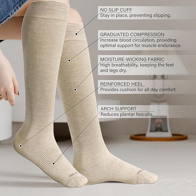LEVSOX Viscose Made from Bamboo Compression Socks - Image 2