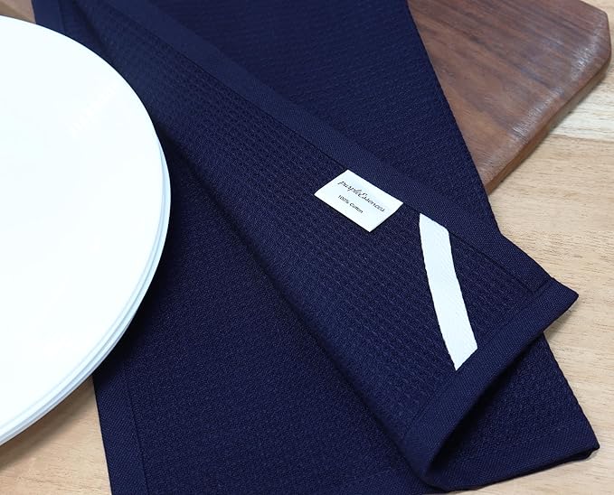 PurpleEssences Waffle Weave Kitchen Towel, 100% Cotton - Image 6