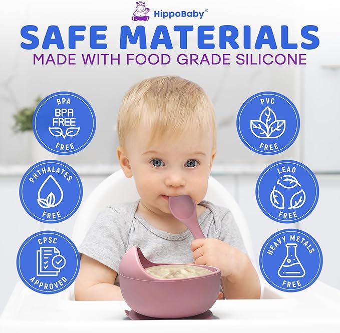Baby Led Weaning Supplies |10 Piece Silicone Baby Feeding Set, Baby Toddler Bib - Image 5